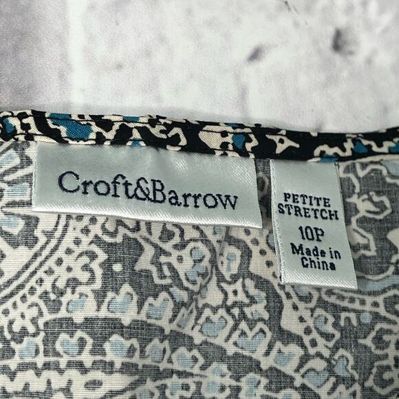 Croft and borrow sleeveless paisley A line dress size 10 petite new with tag - Picture 8 of 10